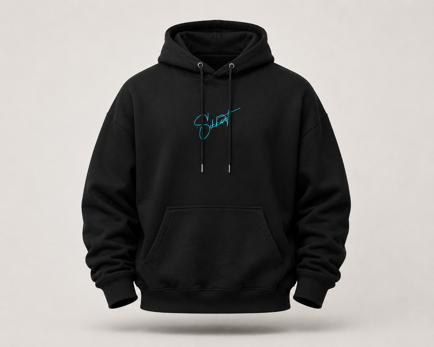 Sikkant Certified Black Hoodie - Cult Teal Signature – Mr Sikkant