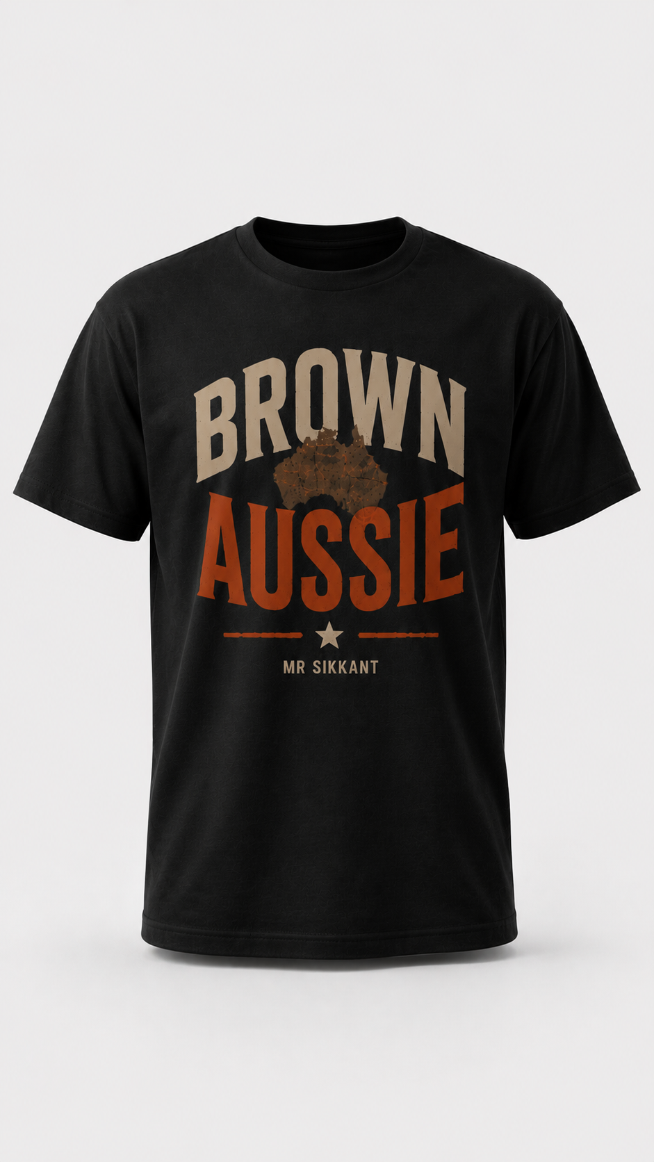 Brown Aussie Tee (Mr Sikkant Edition)
