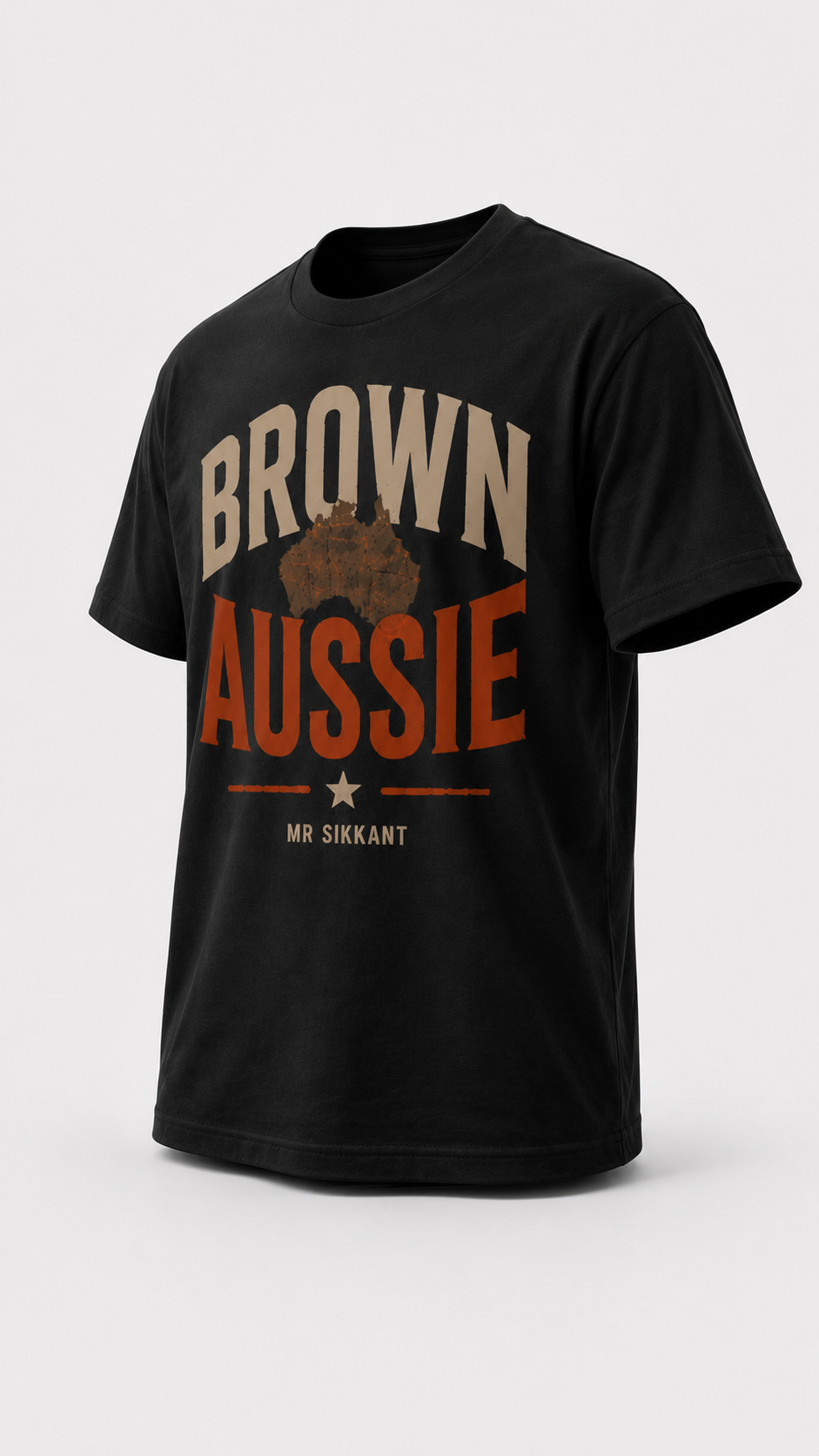 Brown Aussie Tee (Mr Sikkant Edition)