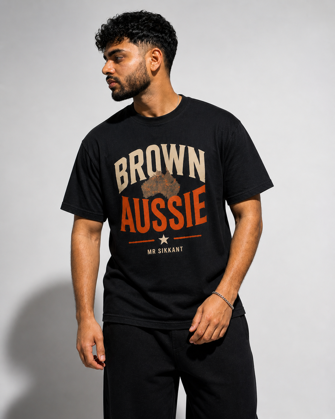 Brown Aussie Tee (Mr Sikkant Edition)