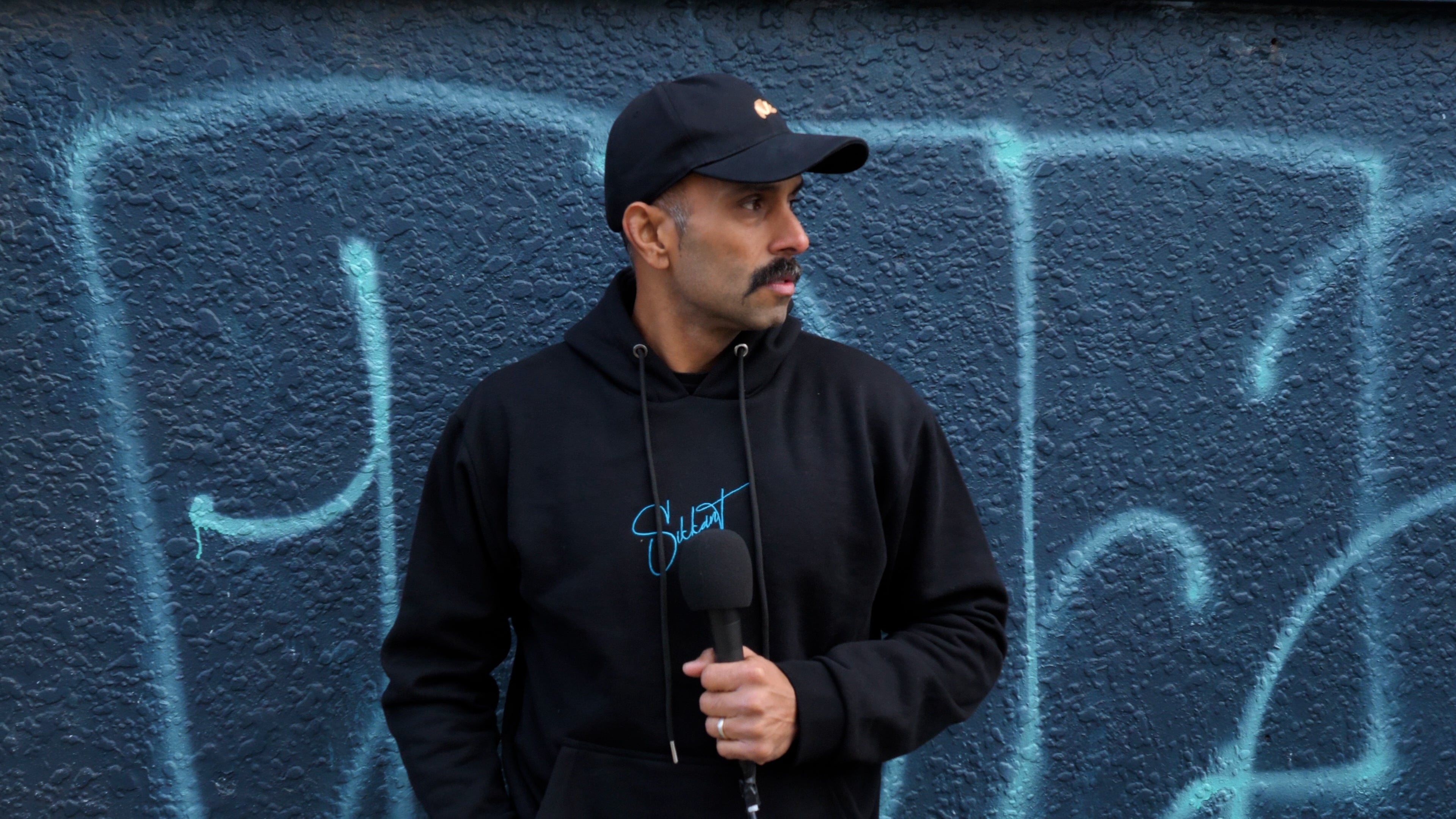 Sikkant Certified Black Hoodie - Cult Teal Signature