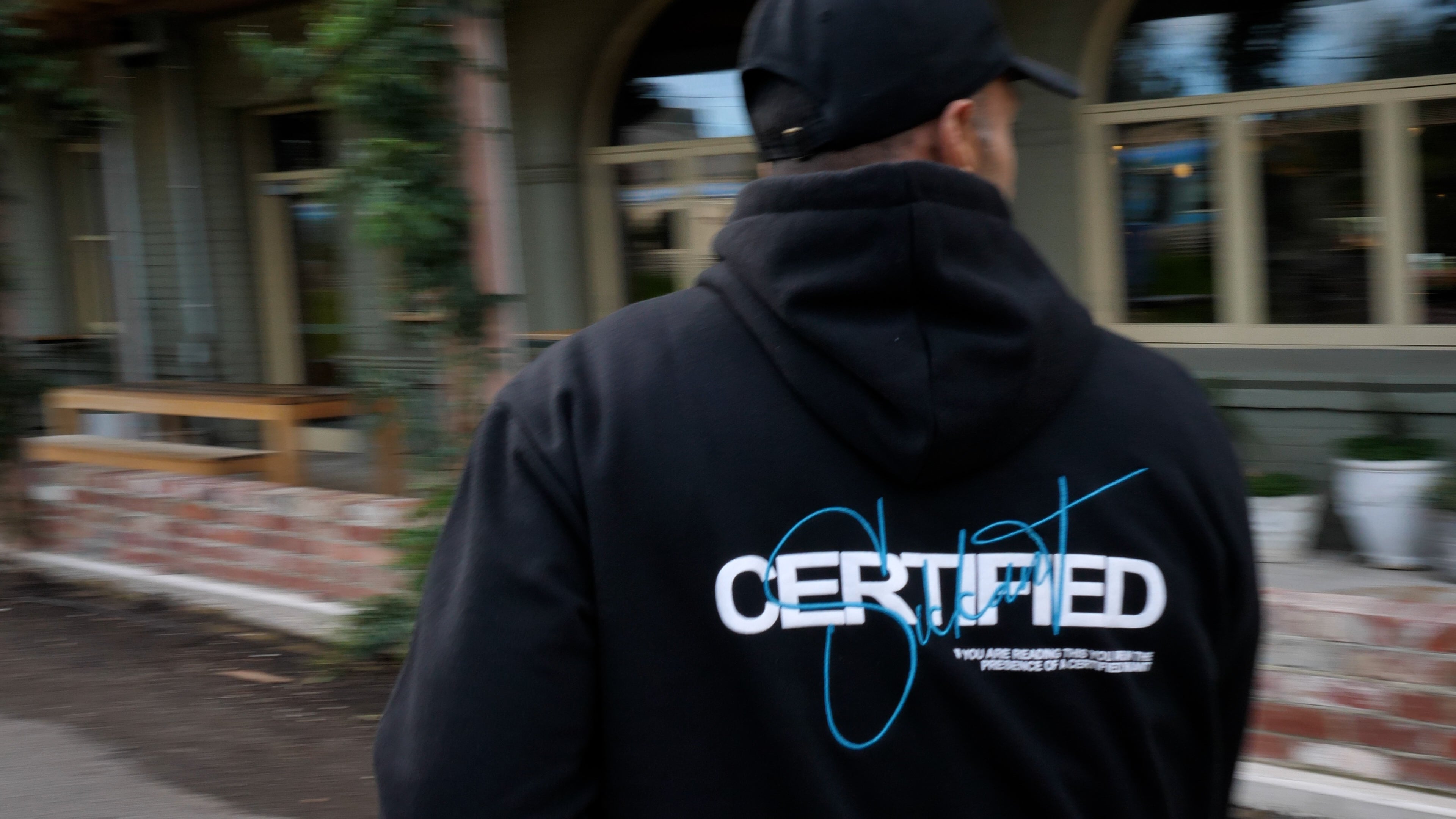 Sikkant Certified Black Hoodie - Cult Teal Signature