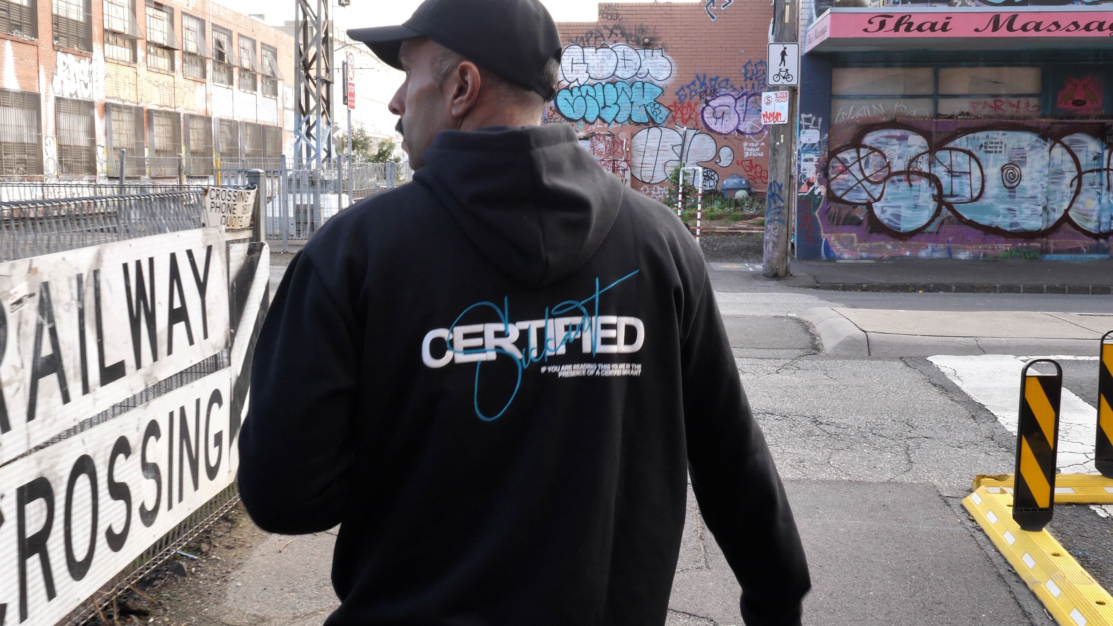 Sikkant Certified Black Hoodie - Cult Teal Signature