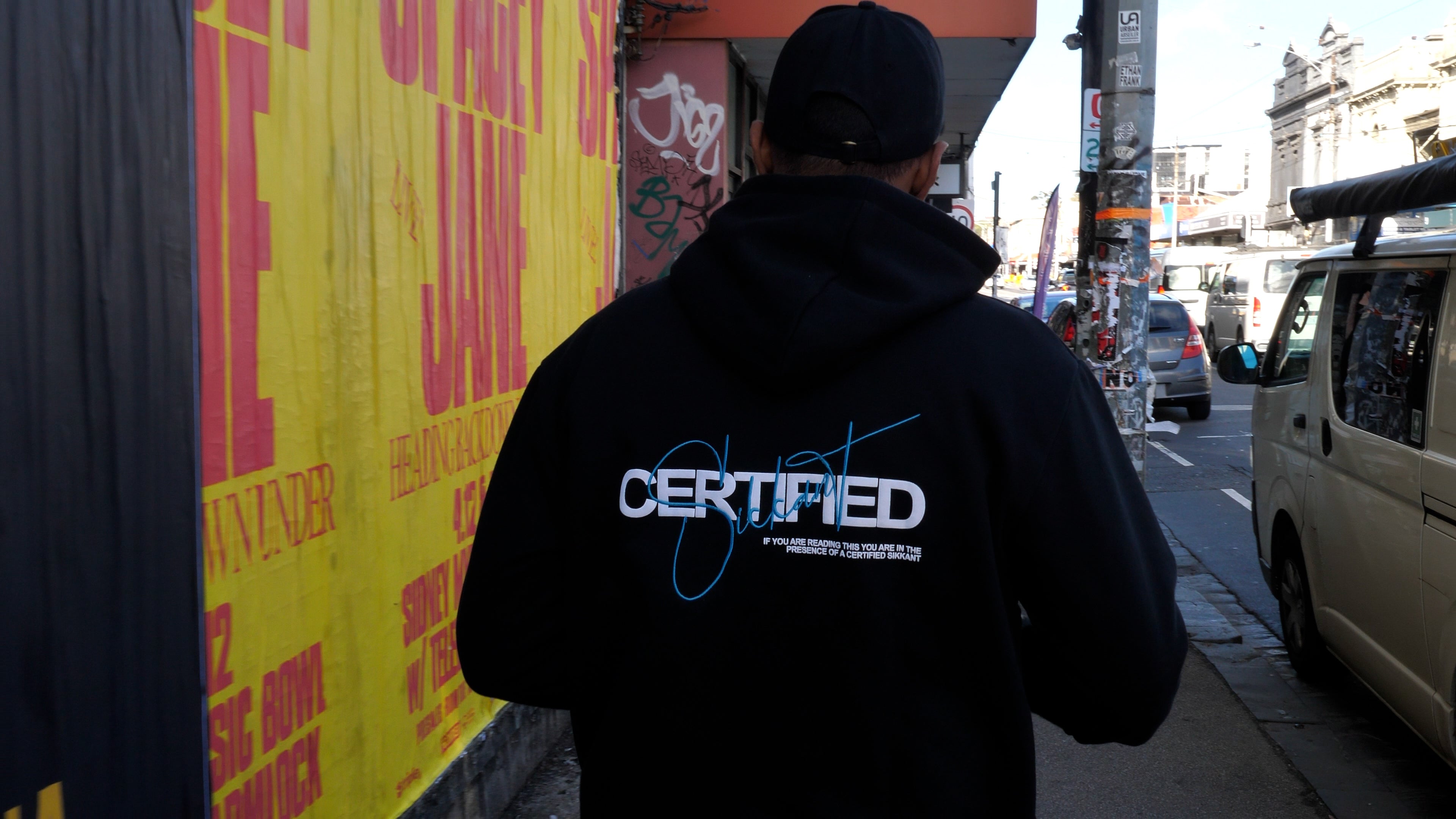 Sikkant Certified Black Hoodie - Cult Teal Signature