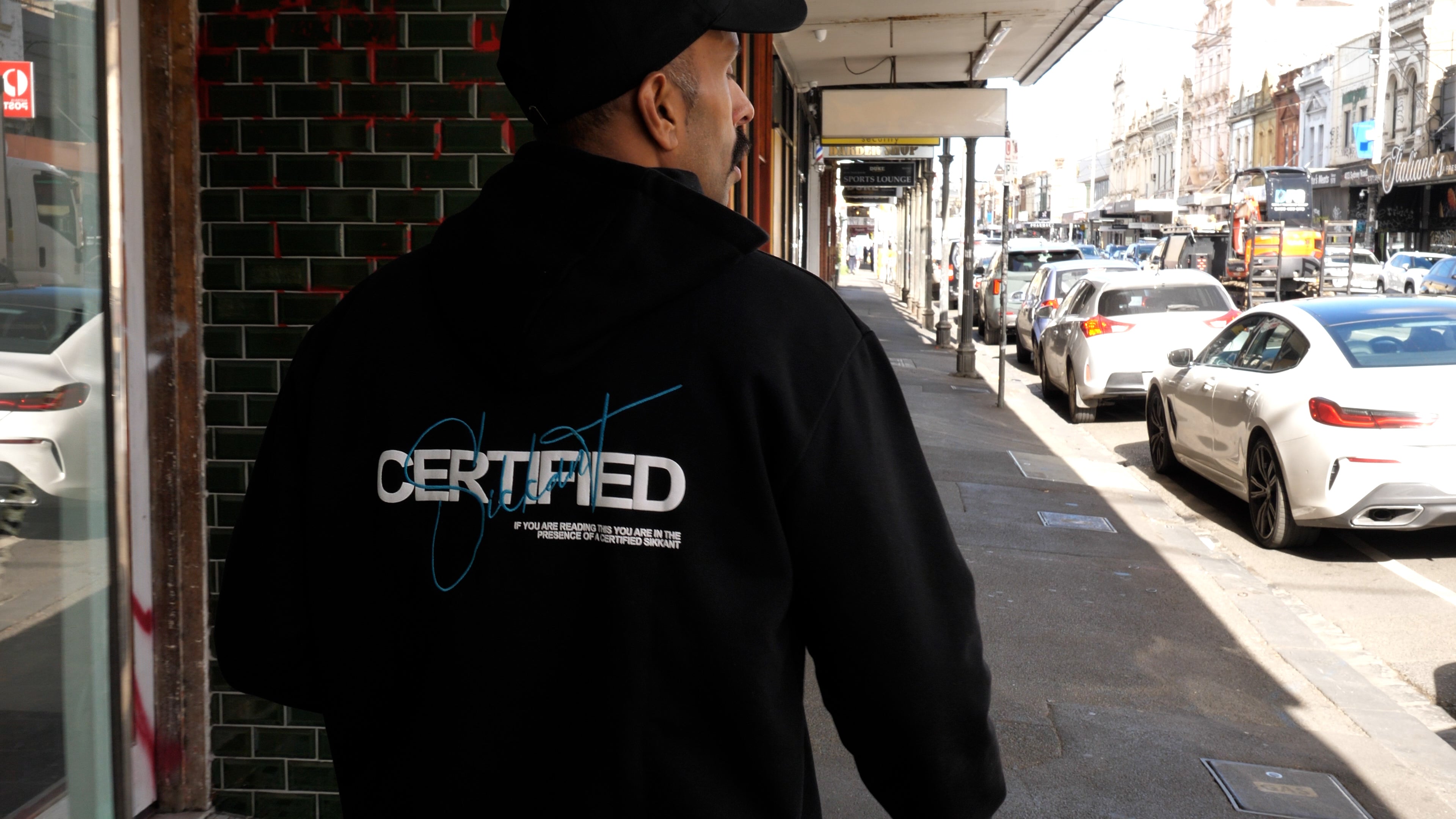 Sikkant Certified Black Hoodie - Cult Teal Signature