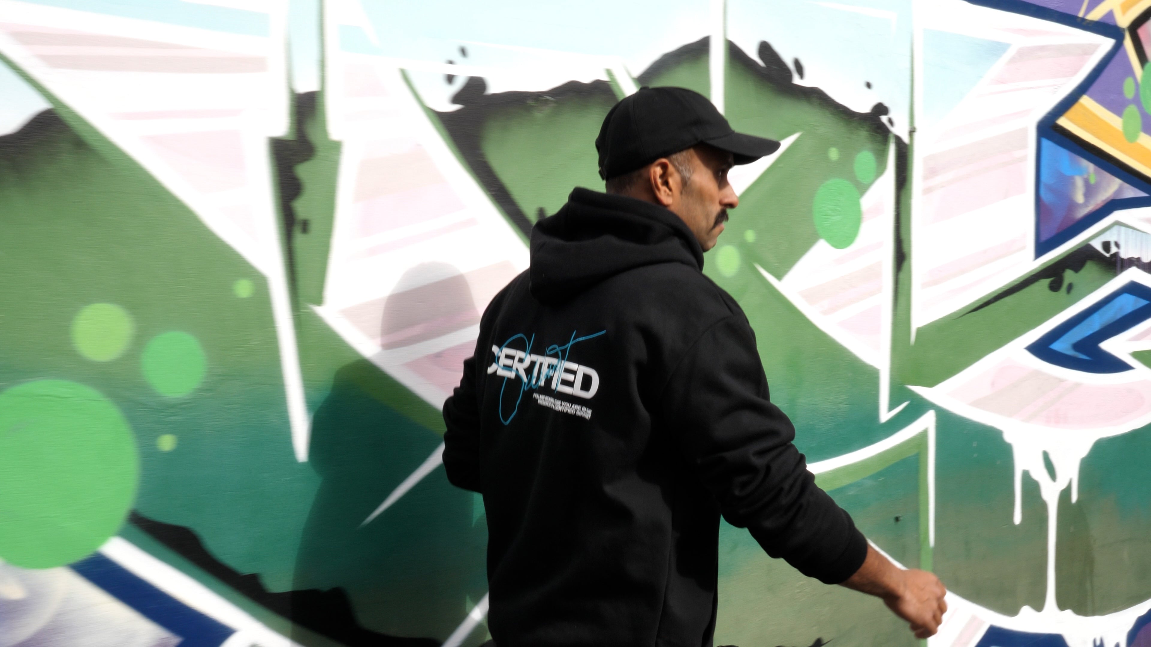 Sikkant Certified Black Hoodie - Cult Teal Signature