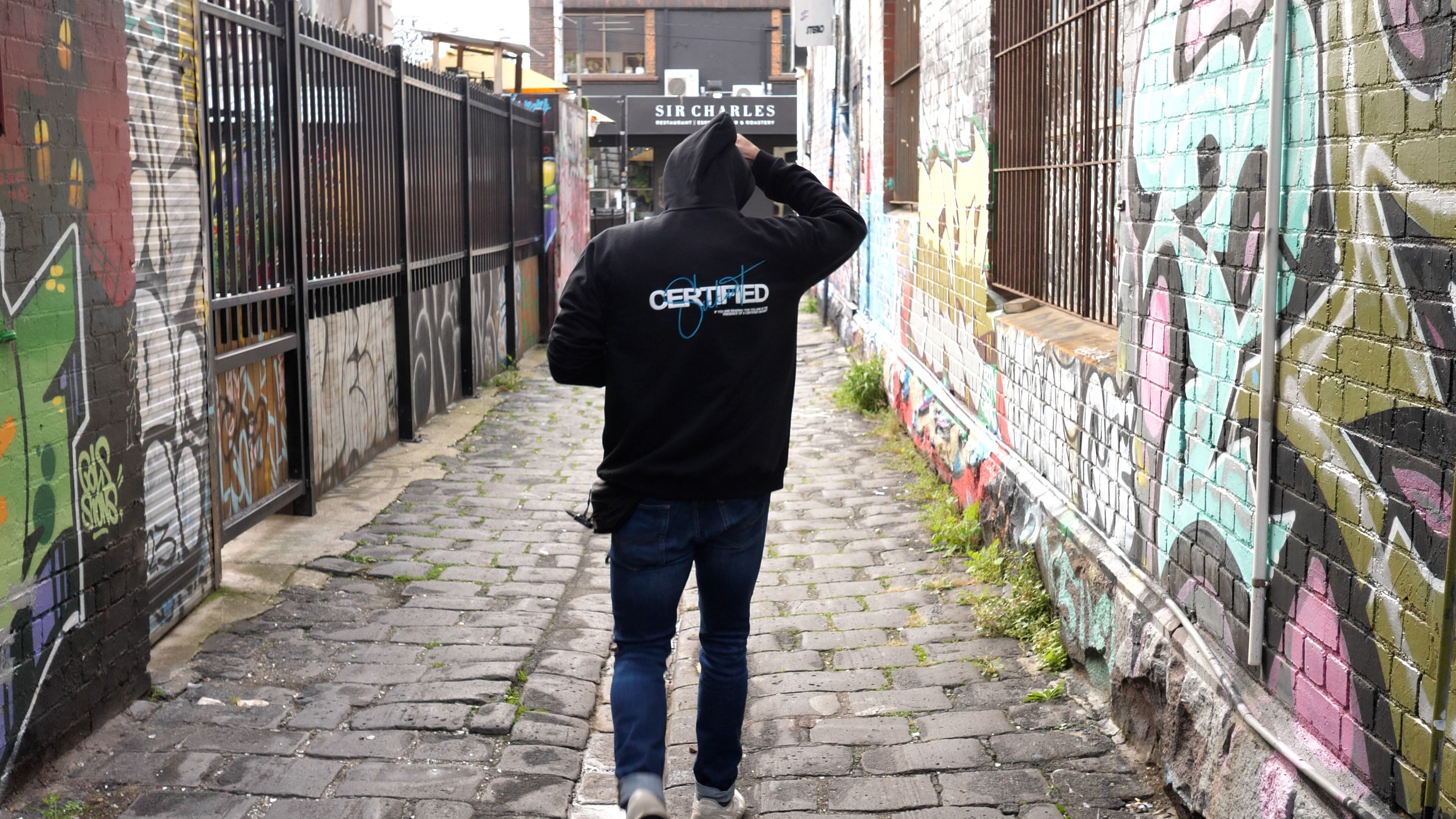 Sikkant Certified Black Hoodie - Cult Teal Signature