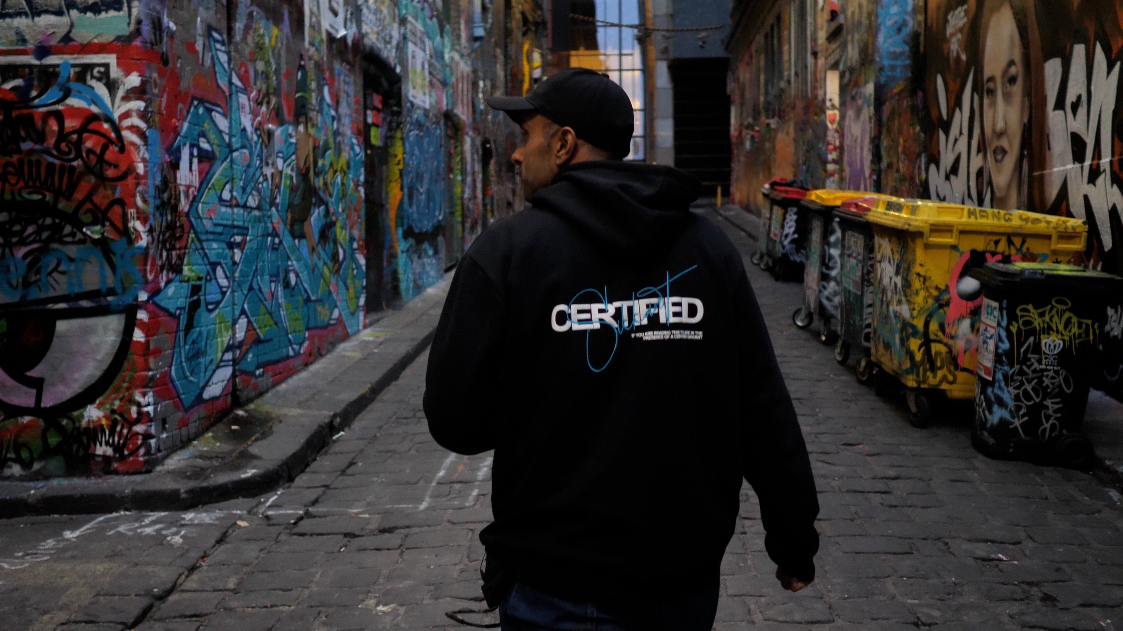 Sikkant Certified Black Hoodie - Cult Teal Signature
